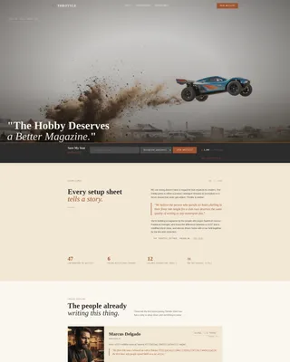 Hobby & Passion Content Pre-Launch & Coming Soon Website Template