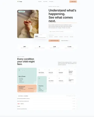 Pediatrician Condition & Treatment Library Landing Page