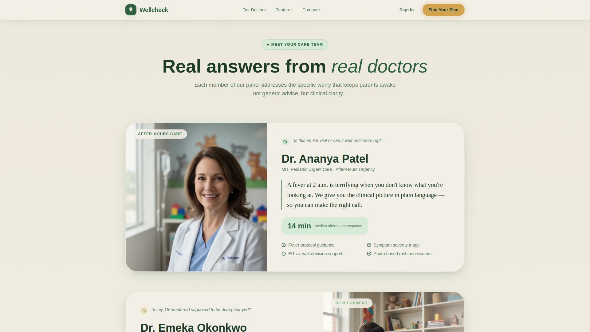 Pediatrician Reviews Website Template