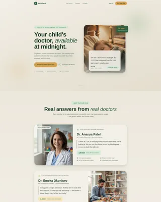 Pediatrician Reviews Website Template