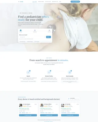 Directory Landing Page Template for Booking