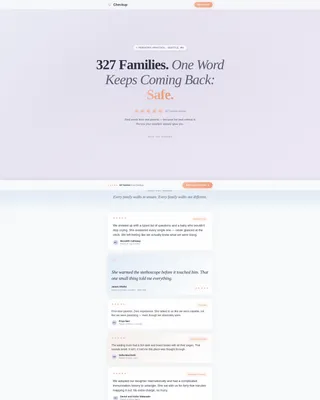Pediatrician Testimonial Landing Page Template