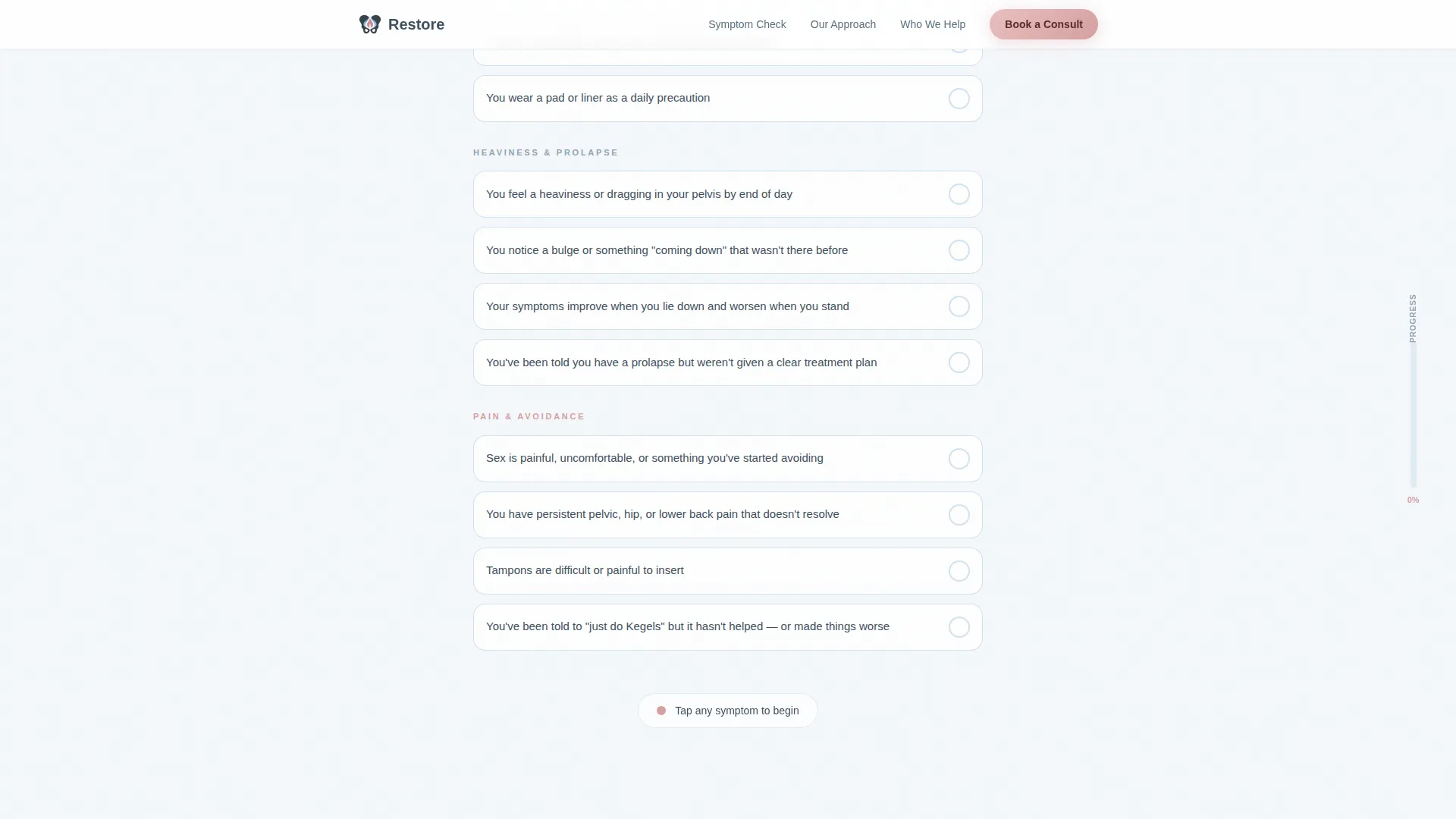 Pelvic Health Clinic Landing Page Template