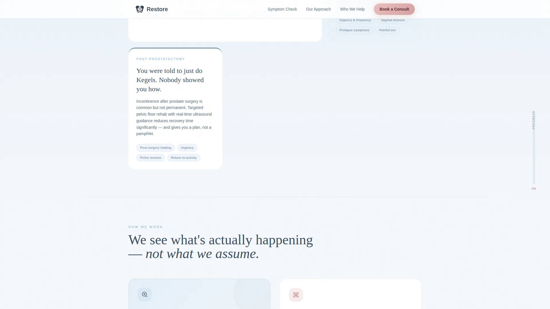 Pelvic Health Clinic Landing Page Template