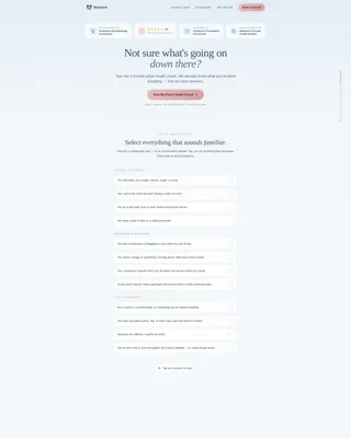 Pelvic Health Clinic Landing Page Template