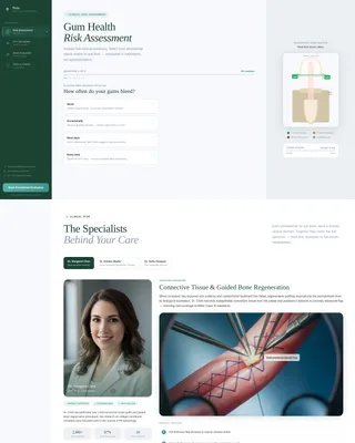Dental Clinic Appointment Booking Website Template
