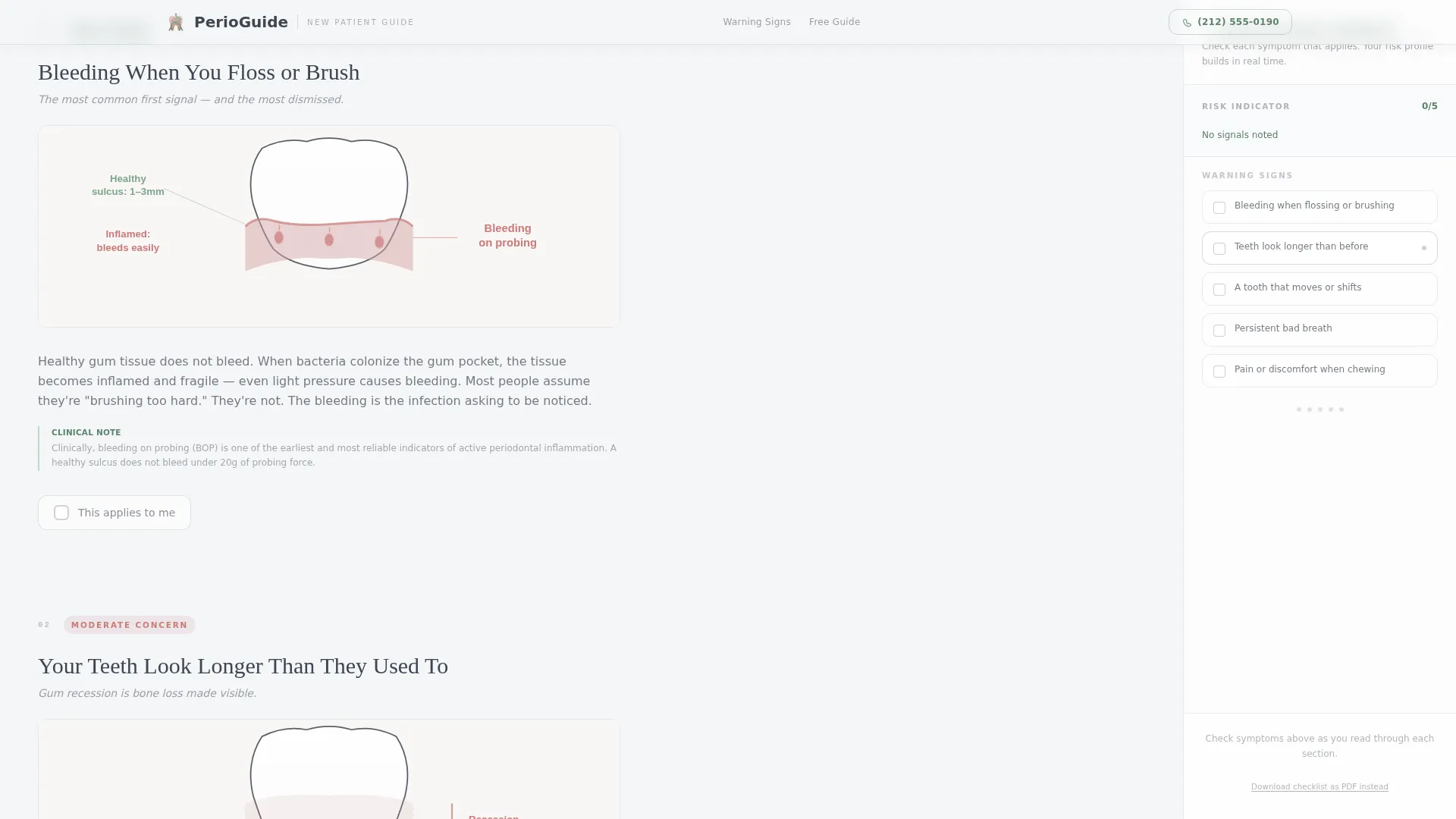 Periodontist Booking Website Template