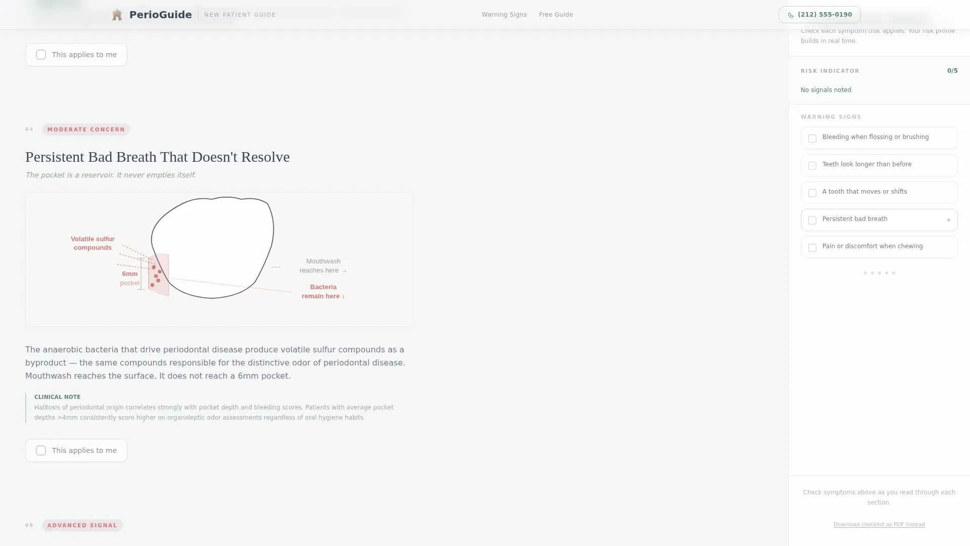 Periodontist Booking Website Template