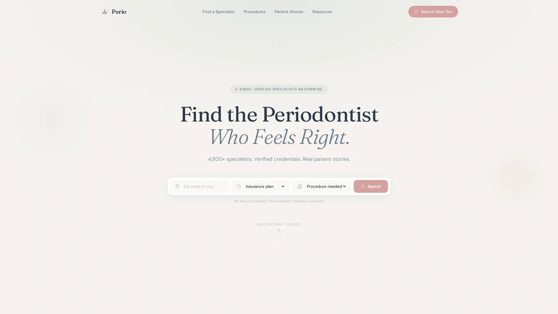 Provider Directory Landing Page Template
