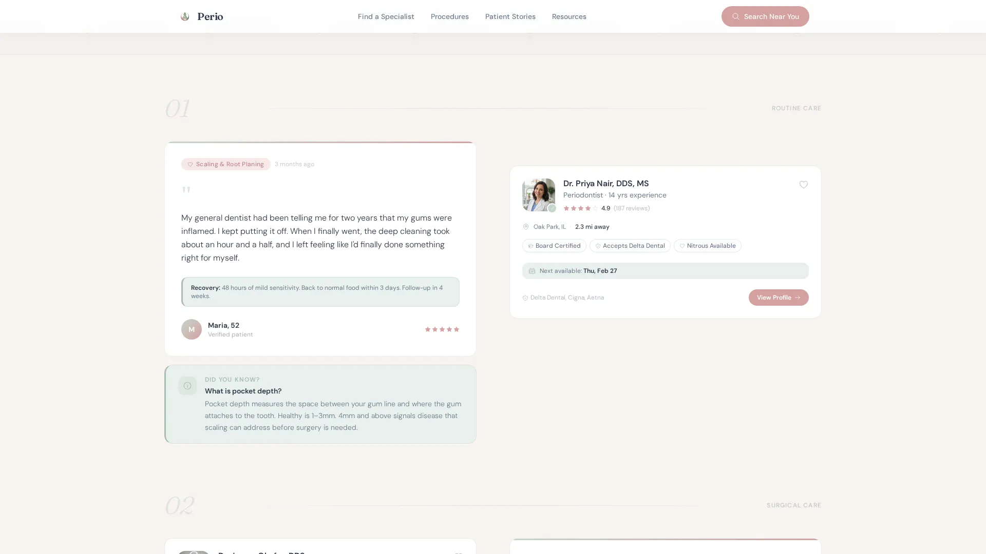 Provider Directory Landing Page Template