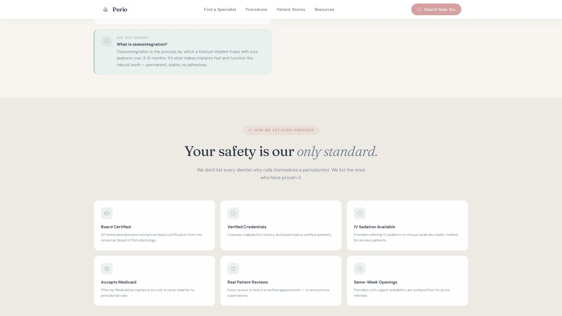 Provider Directory Landing Page Template