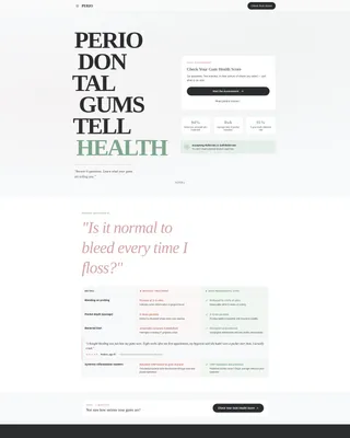 Periodontist Advanced Booking Website Template