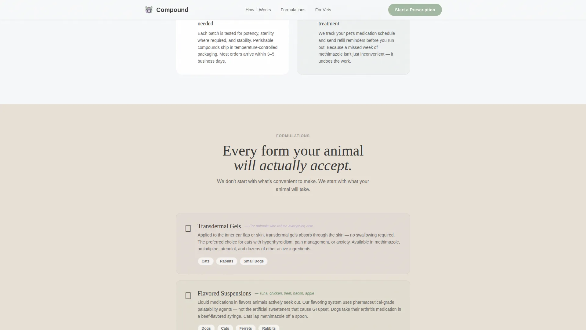 Custom Pet Pharmacy Landing Page Template