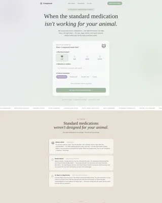Custom Pet Pharmacy Landing Page Template