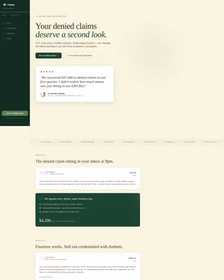 PT Billing Landing Page Template for Clinic Owners