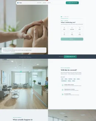 Physical Therapy New Patient Landing Page Template