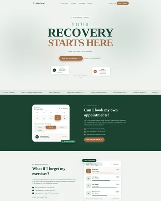 Physical Therapist Patient Booking Website Template