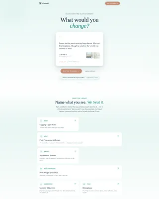 Transformative Surgeon Landing Page Template