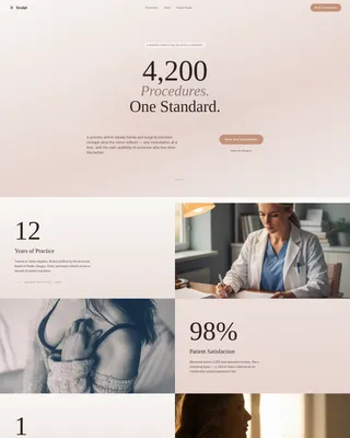 Plastic Surgeon Consultation Booking Landing Page