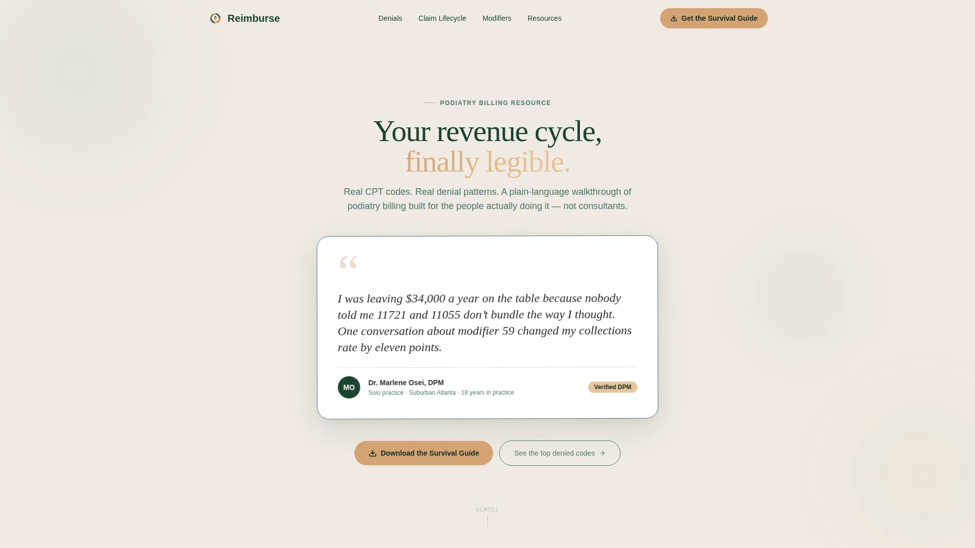 Insurance Billing Landing Page Template