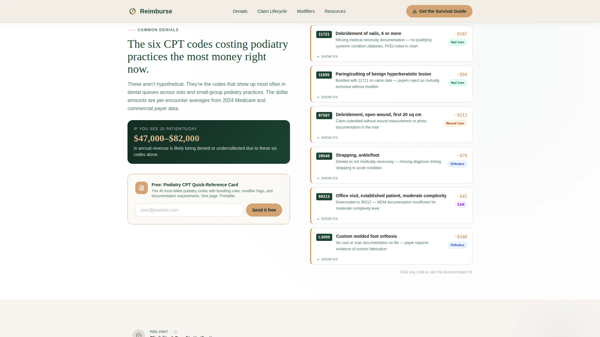 Insurance Billing Landing Page Template