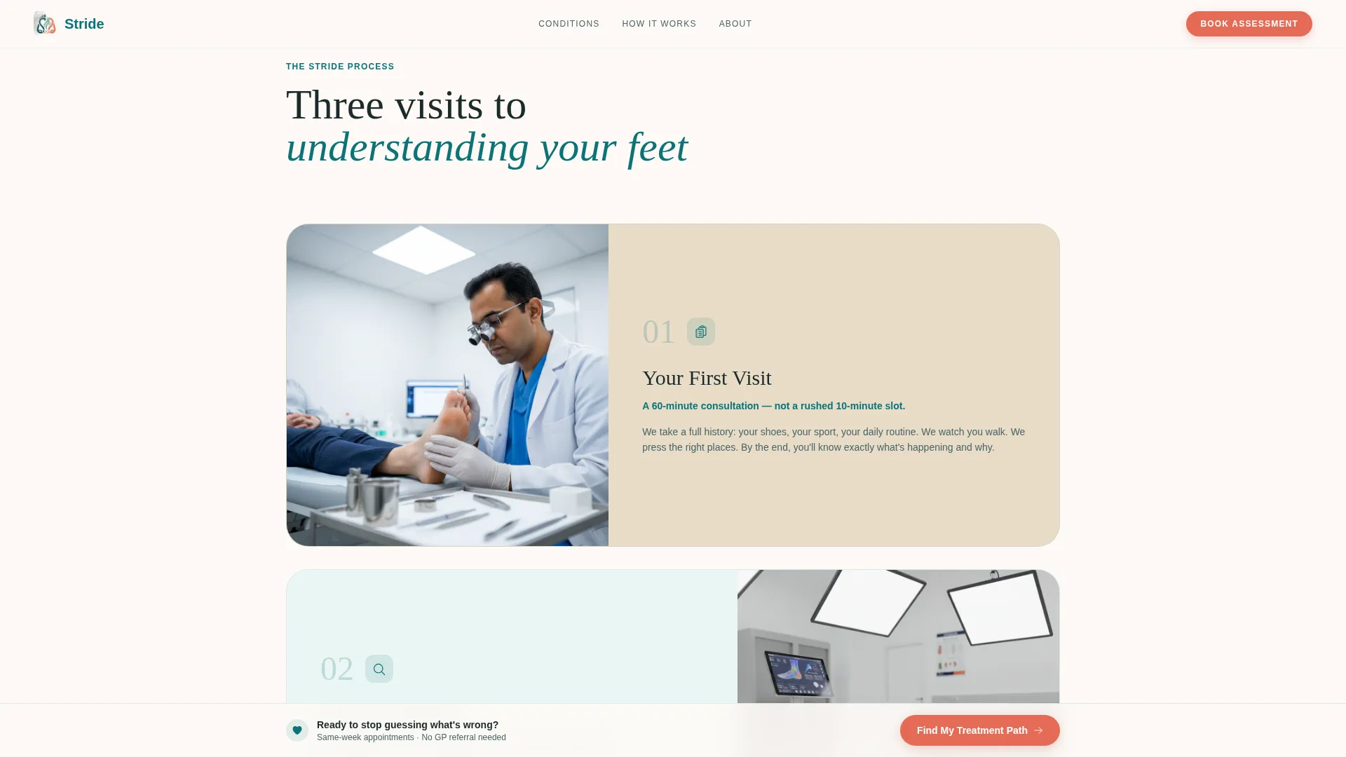 Podiatrist New Patient Landing Page Template