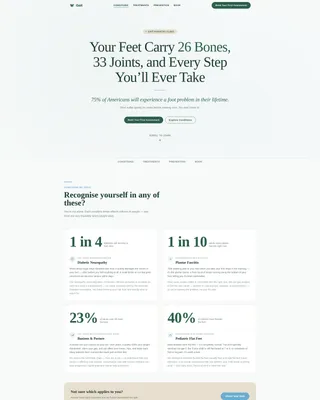 Podiatrist Booking Website Template