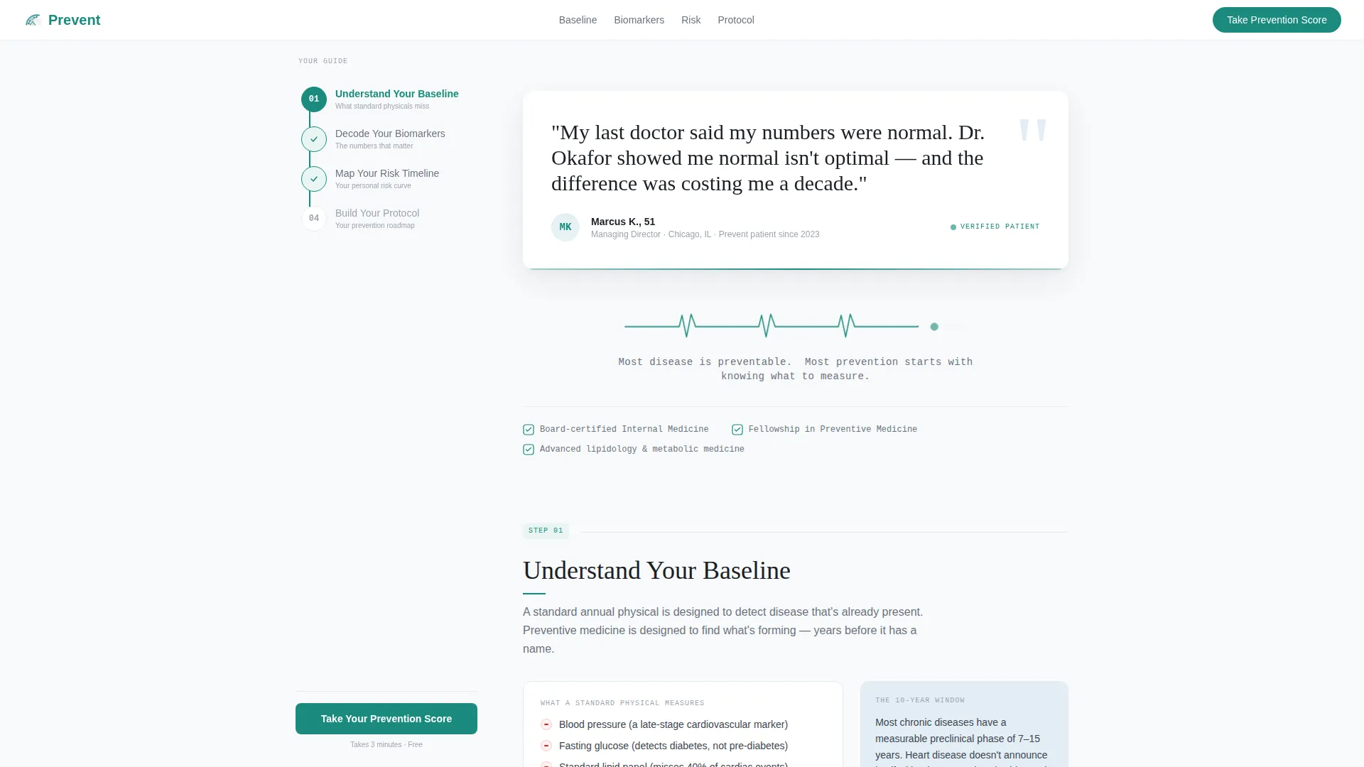 Preventive Medicine Practice Website Template for High-Performers