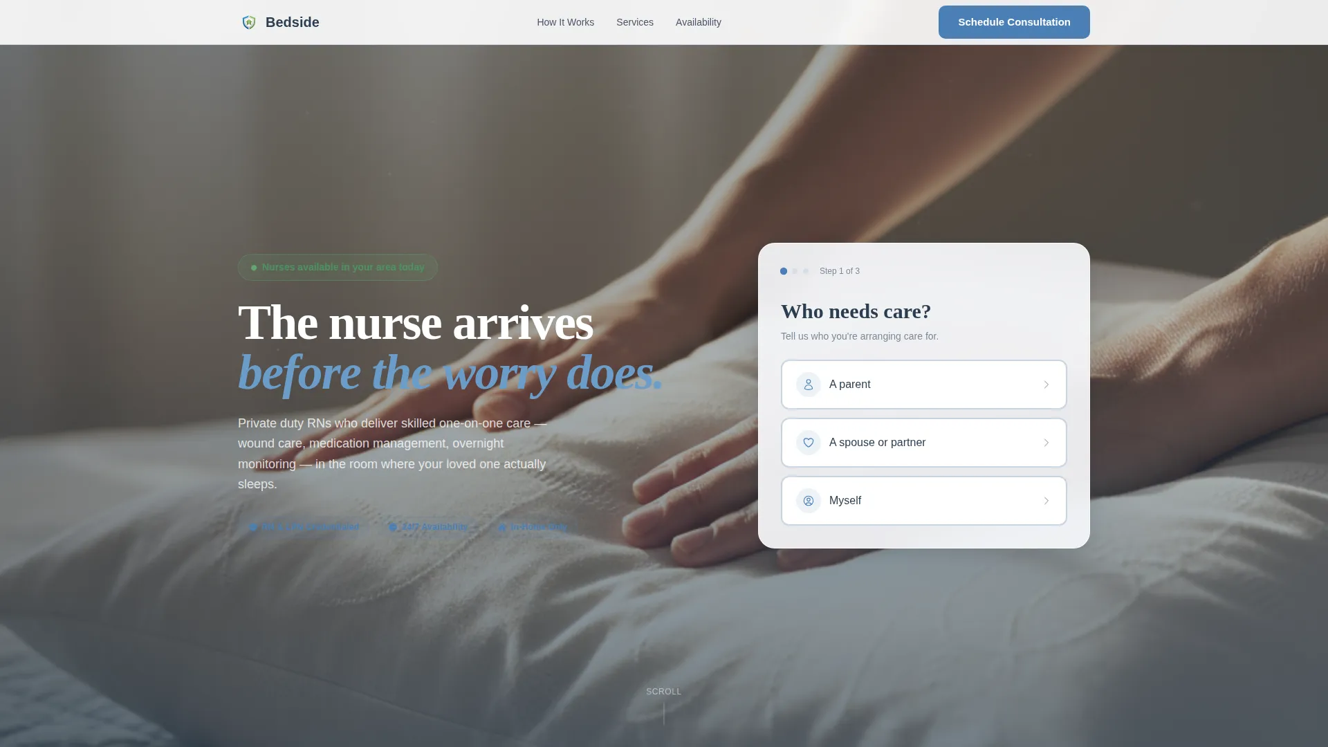 Home Health & Hospice Booking Website Template