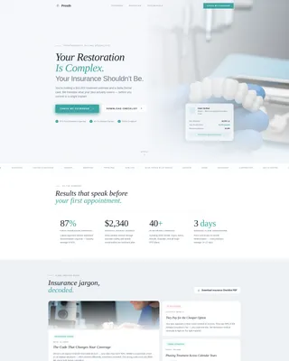 Prosthodontist Education Website Template