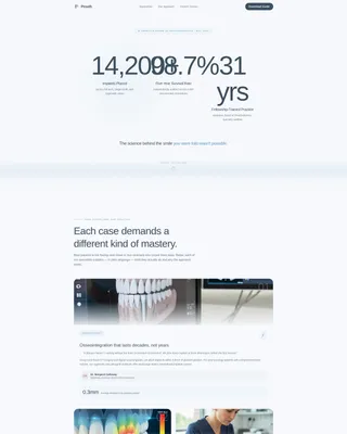 Prosthodontist Portfolio Website Template