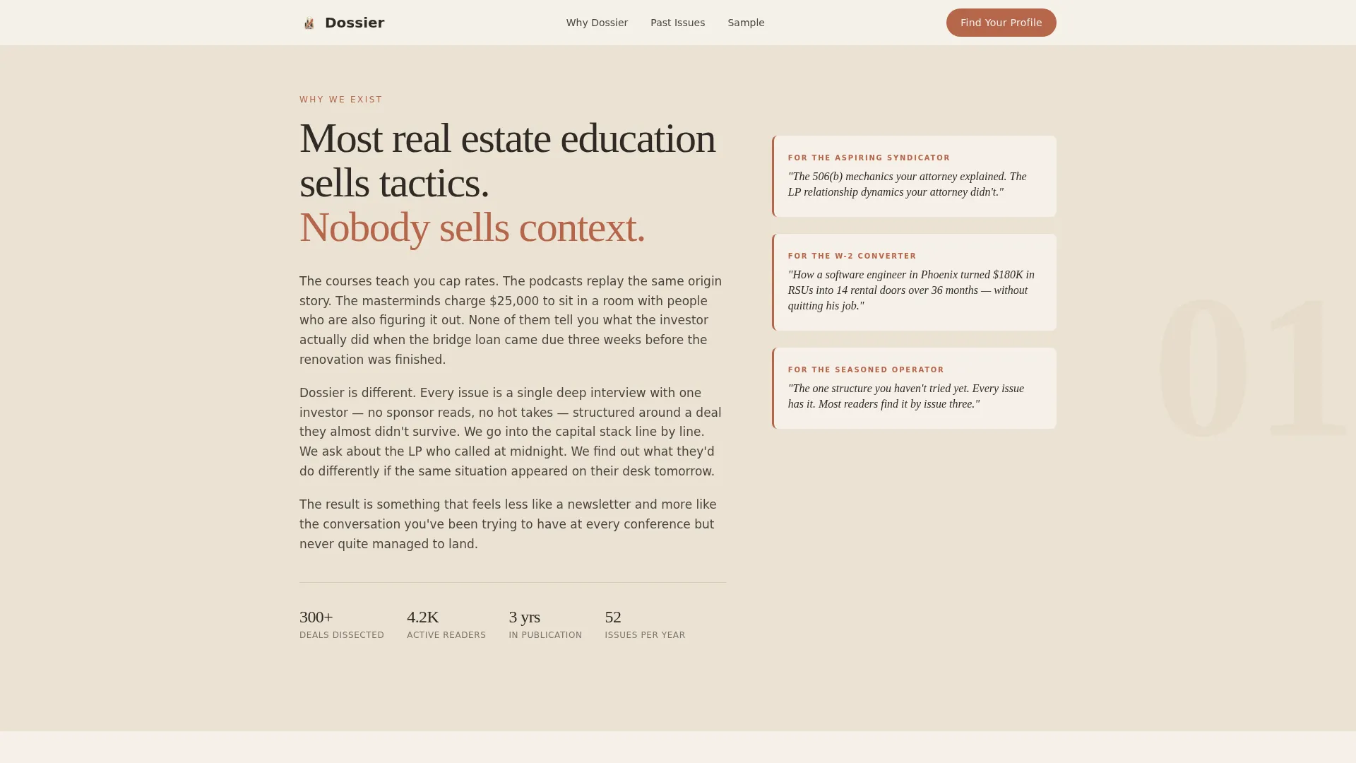 Real Estate Investing Newsletter Landing Page Template