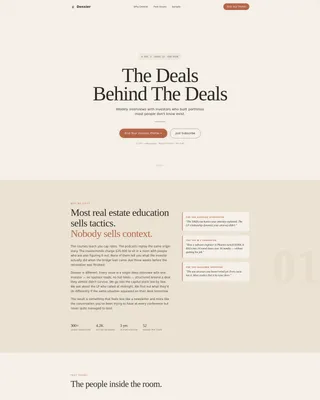 Real Estate Investing Newsletter Landing Page Template