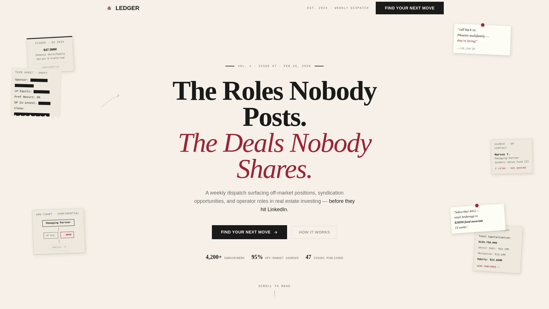 Real Estate Investing Newsletter Landing Page Template
