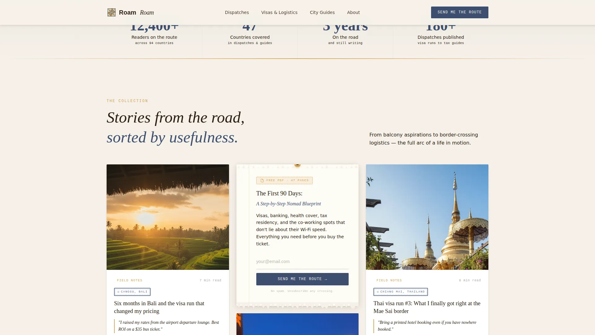 Adventure Travel Influencer Landing Page Template