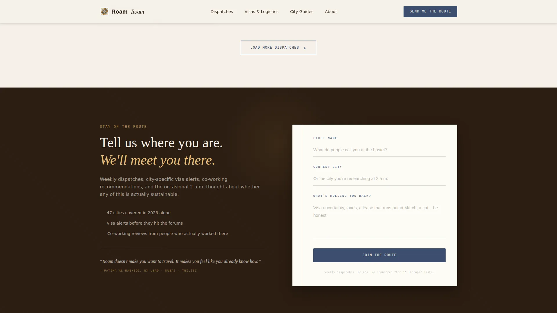 Adventure Travel Influencer Landing Page Template