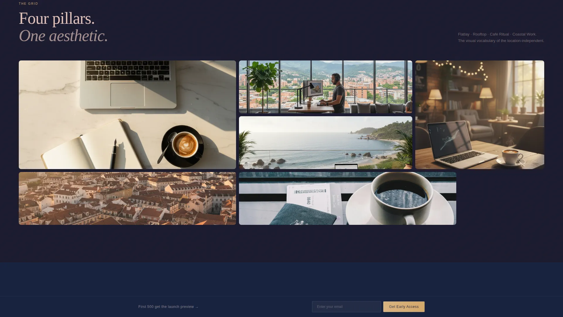 Cinematic Digital Nomad Coming Soon Landing Page