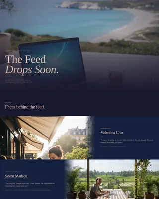 Cinematic Digital Nomad Coming Soon Landing Page