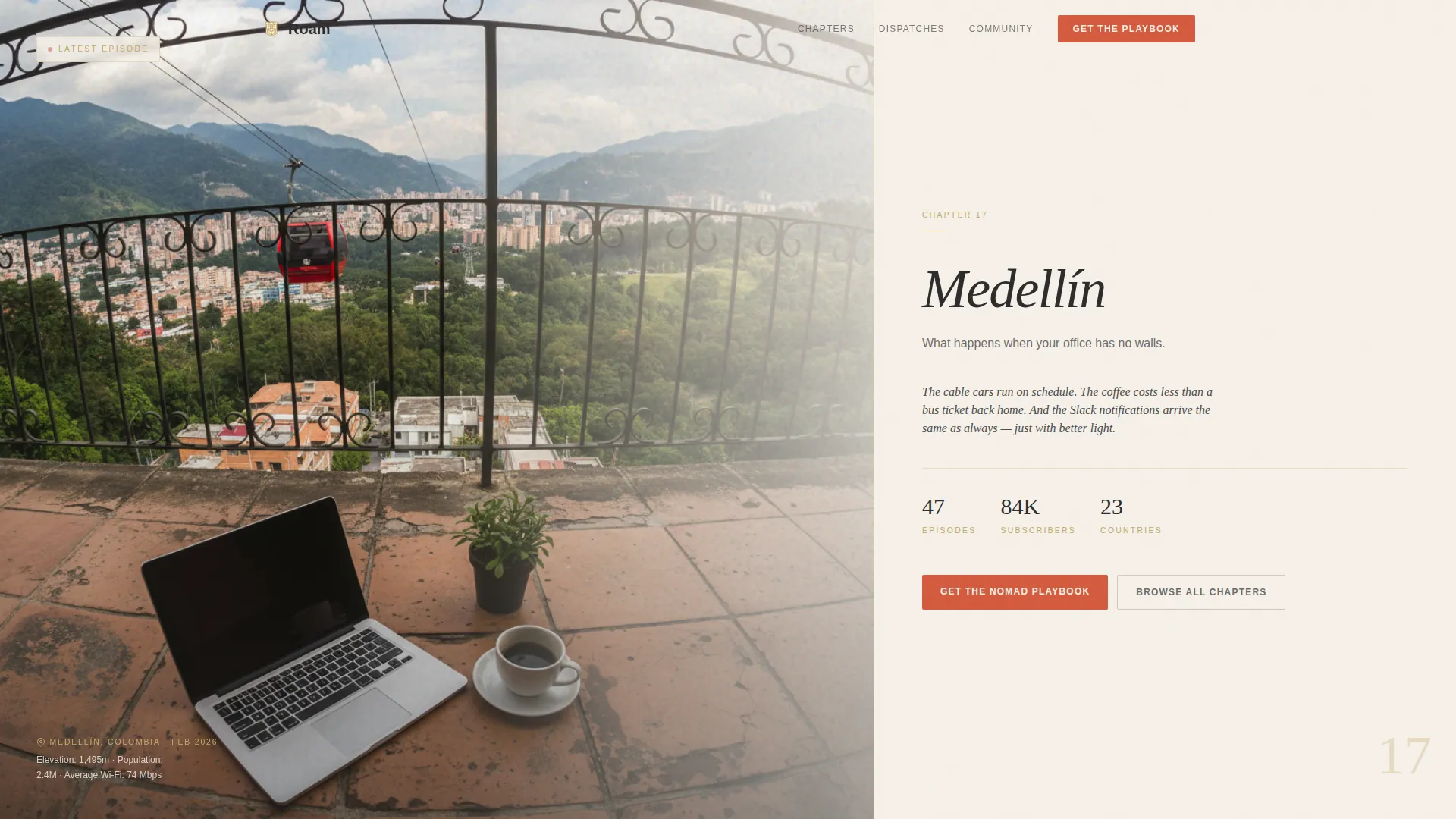 Inspiring Backpacker Landing Page Template