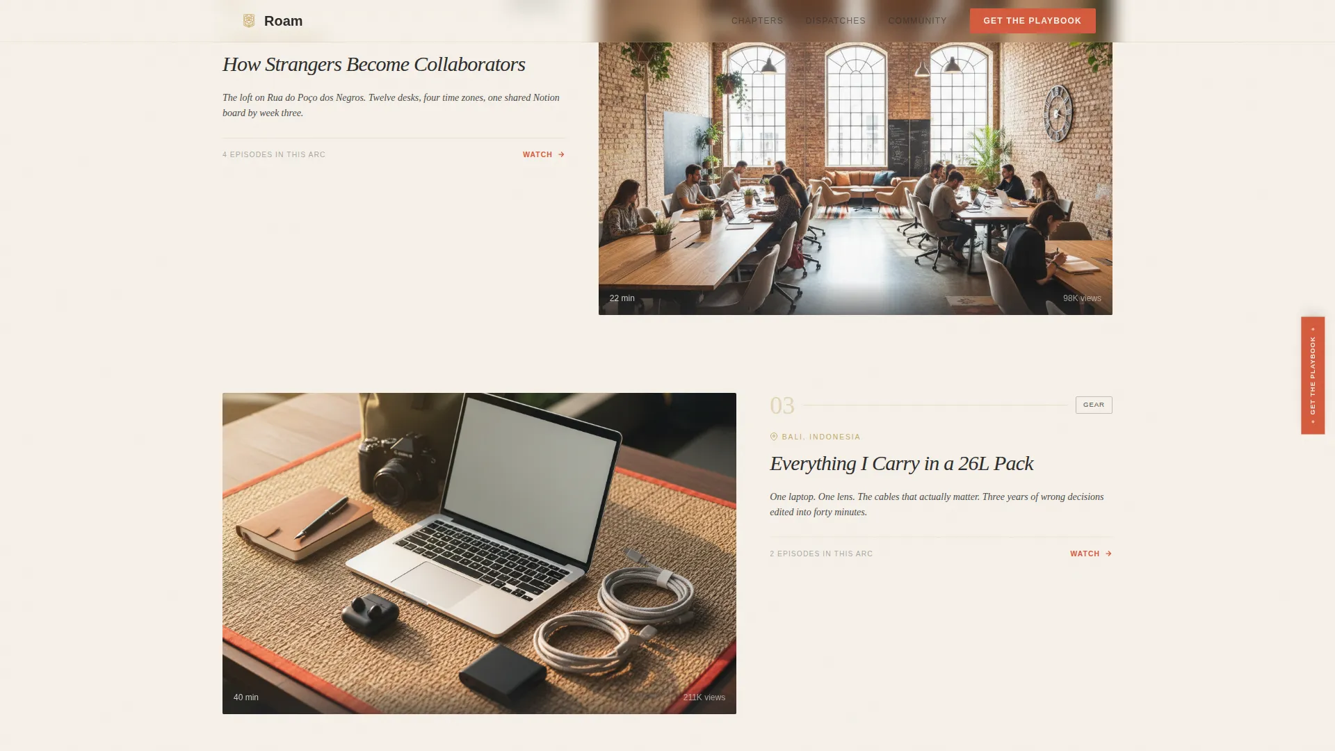 Inspiring Backpacker Landing Page Template