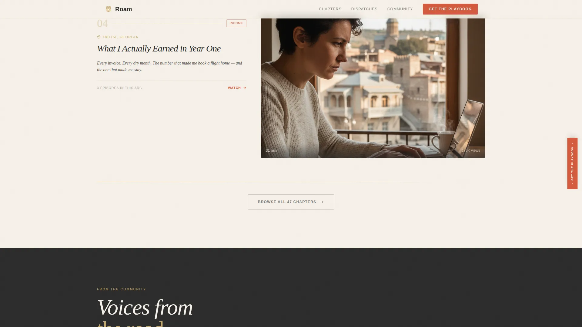 Inspiring Backpacker Landing Page Template
