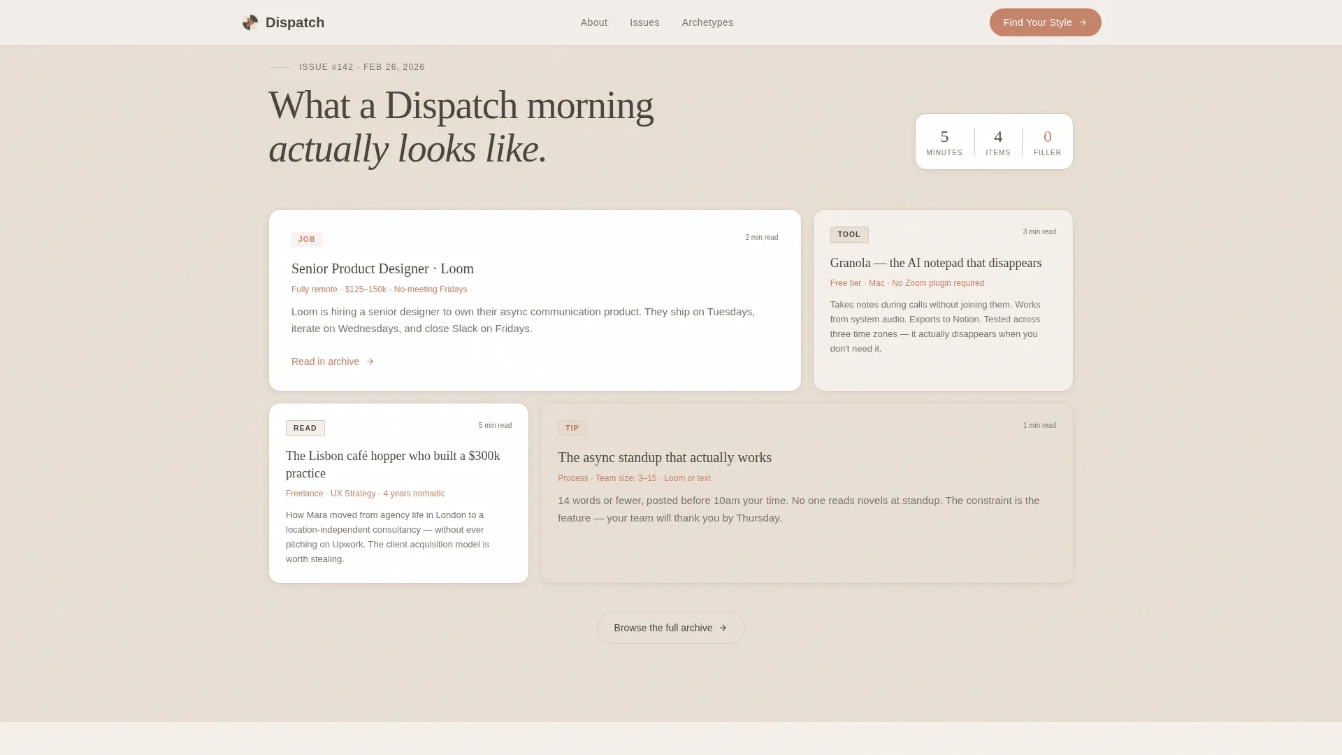 Remote Work Newsletter Landing Page Template