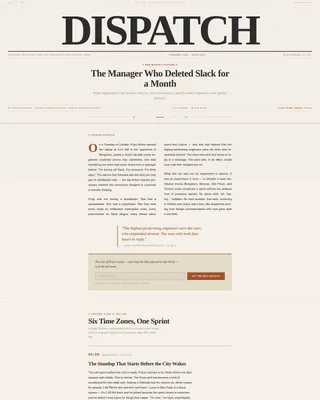 Remote Work Newsletter Blog Website Template