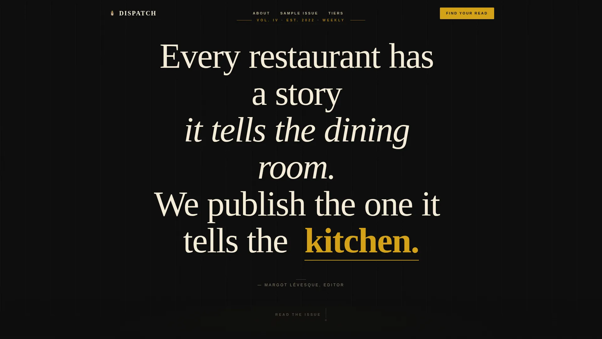 Restaurant Blog & Media Advanced Blog Website Template