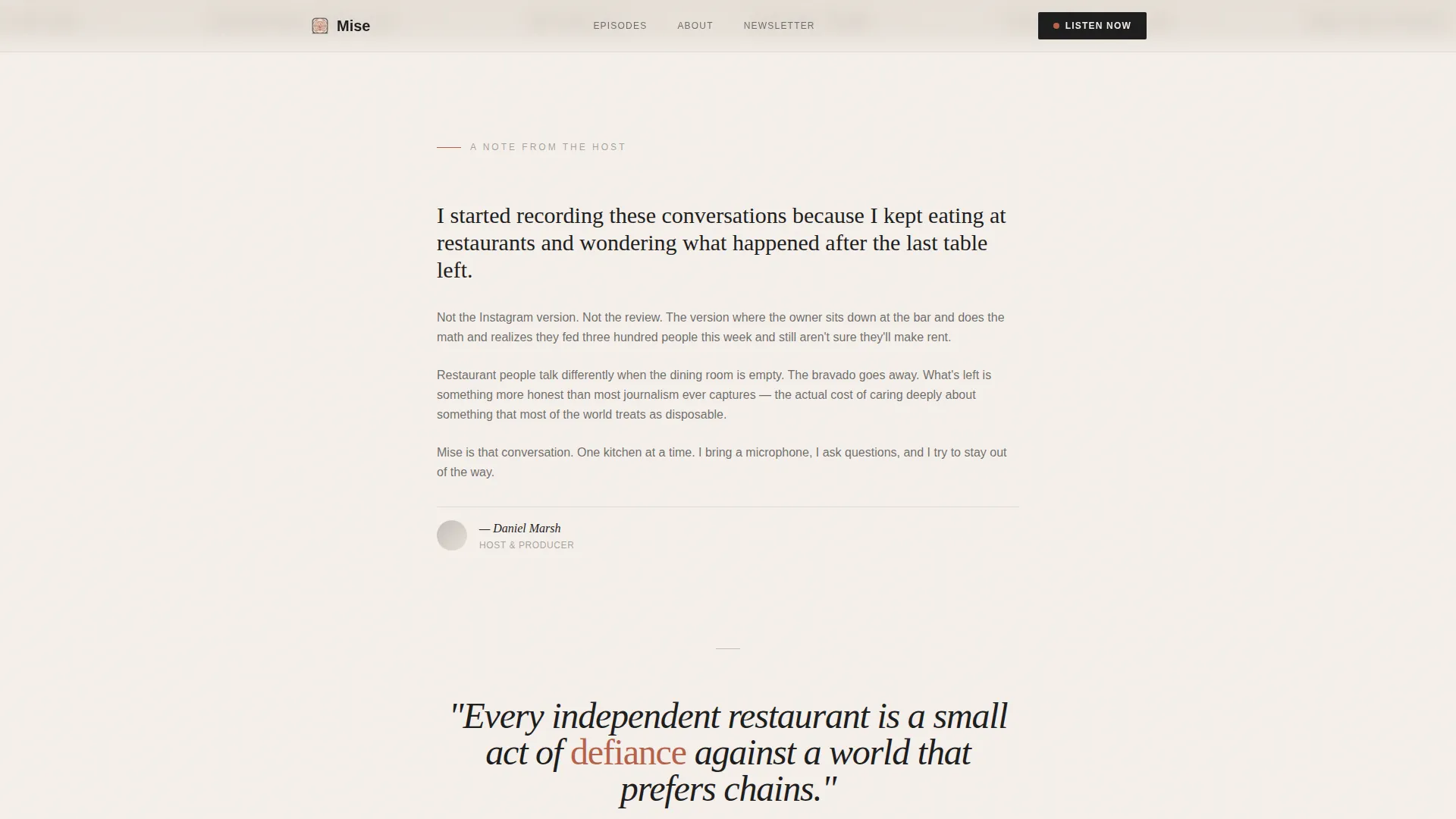 Restaurant Blog & Media Specialist Blog Website Template