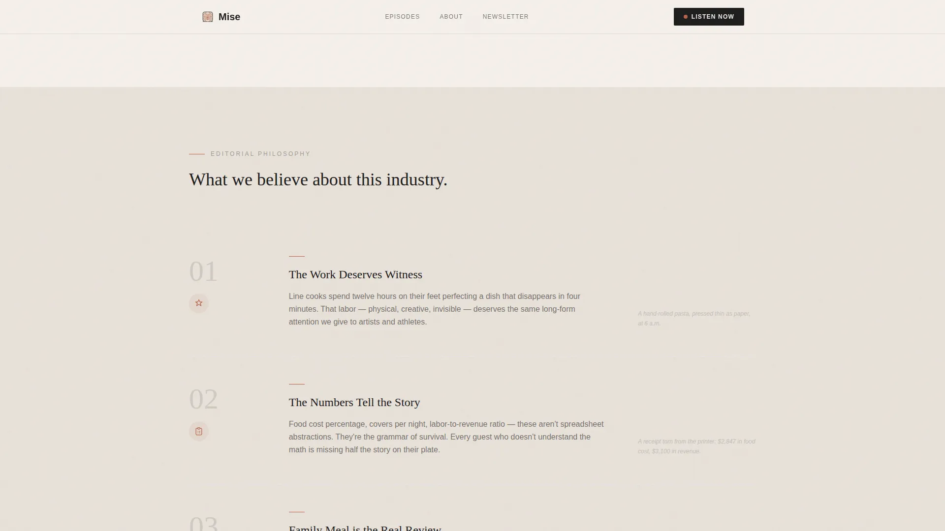 Restaurant Blog & Media Specialist Blog Website Template