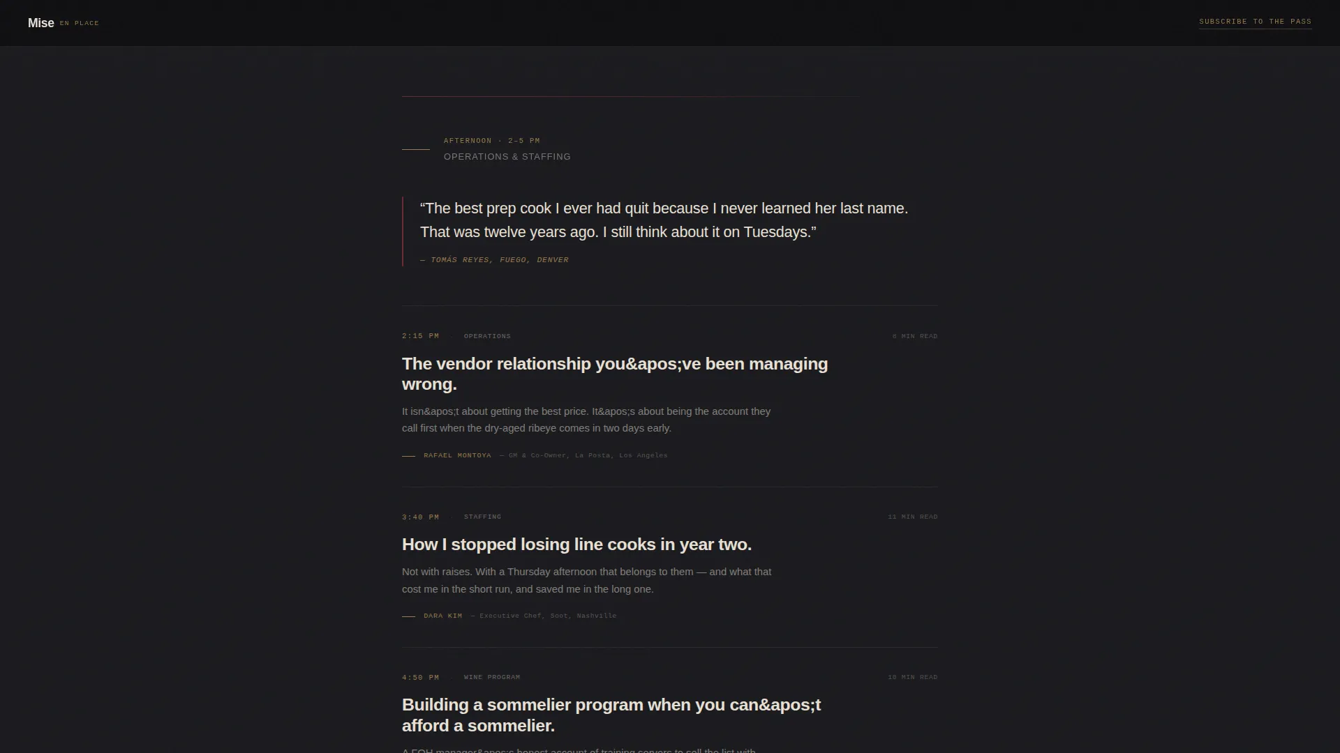 Restaurant Blog & Media Professional Website Template