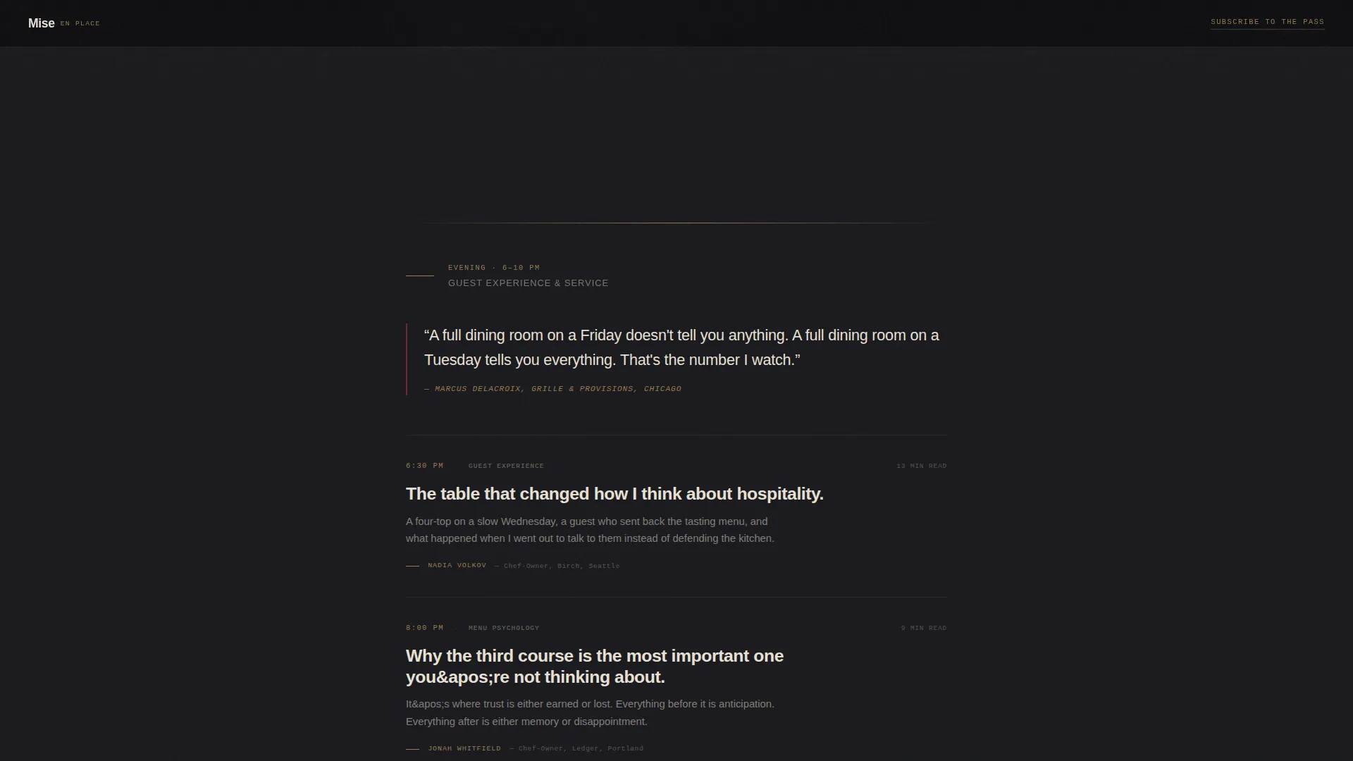 Restaurant Blog & Media Professional Website Template