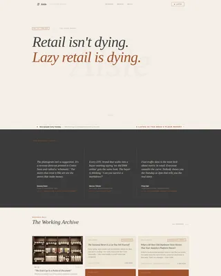 Retail Blog & Media Blog Website Template