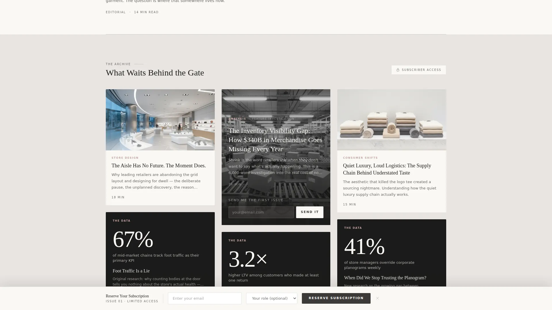 Retail Blog & Media Specialist Pre-Launch Website Template
